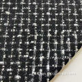 checked Woven Tweed clothes Fabric For Winter Coat